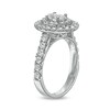 Thumbnail Image 3 of 1-1/2 CT. T.W. Oval Diamond Double Frame Engagement Ring in 14K White Gold (I/SI2)