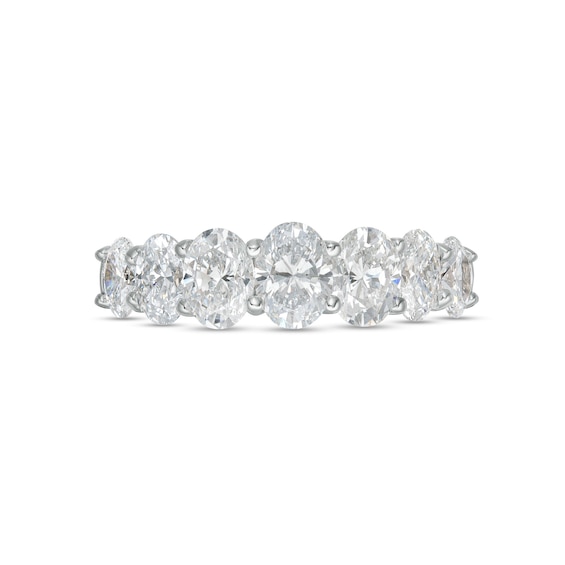 Vera Wang Love Collection 2 CT. T.w. Certified Lab-Grown Diamond Seven Stone Anniversary Band in 14K White Gold