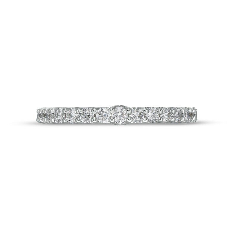 TRUE Lab-Created Diamonds by Vera Wang Love 1/2 CT. T.W. Anniversary Band in 14K White Gold (F/VS2)