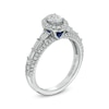 Thumbnail Image 3 of Vera Wang Love Collection 1 CT. T.W. Oval Diamond Frame Engagement Ring in 14K White Gold