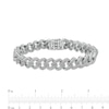 Thumbnail Image 4 of 2-7/8 CT. T.W. Diamond Double Row Curb Chain Link Bracelet in 10K White Gold - 8.5"
