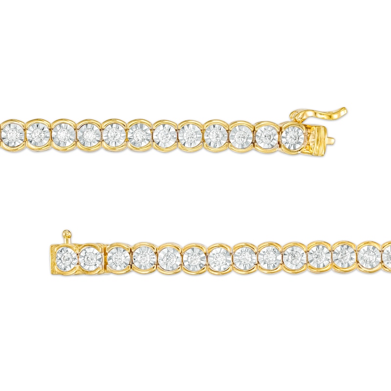 Main Image 2 of 1-1/4 CT. T.W. Diamond Tennis Bracelet in 10K Gold - 8.5"