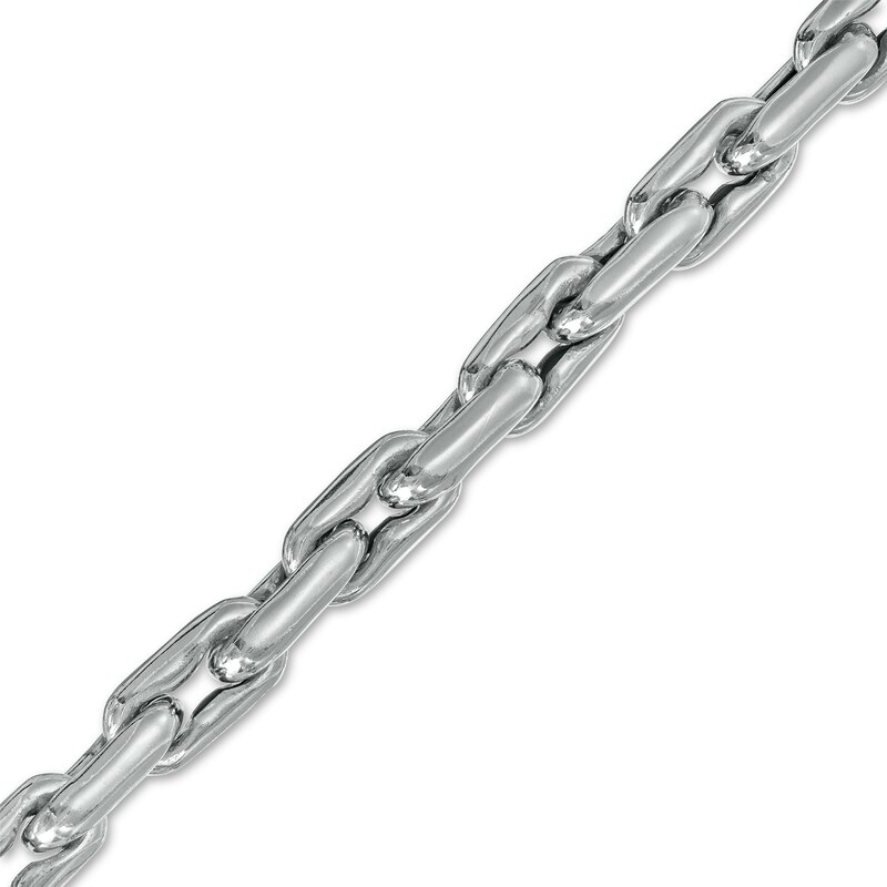 Main Image 1 of Vera Wang Men Cheval Link Chain Bracelet in Sterling Silver - 8.5"