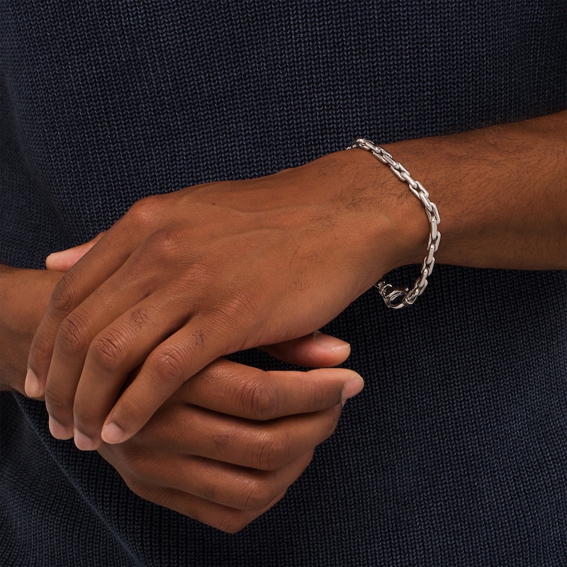 Main Image 2 of Vera Wang Men Cheval Link Chain Bracelet in Sterling Silver - 8.5"