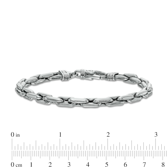 Vera Wang Men Cheval Link Chain Bracelet in Sterling Silver - 8.5"