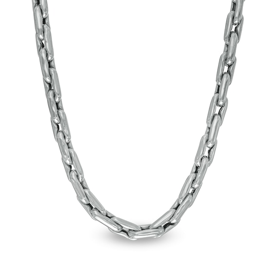 Vera Wang Men 5.5mm Cheval Link Chain Necklace in Hollow Sterling Silver 22"