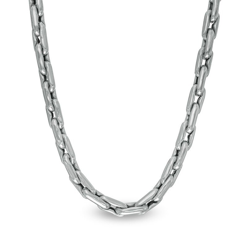 Main Image 1 of Vera Wang Men 5.5mm Cheval Link Chain Necklace in Hollow Sterling Silver 22"