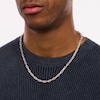 Thumbnail Image 2 of Vera Wang Men 5.5mm Cheval Link Chain Necklace in Hollow Sterling Silver 22"
