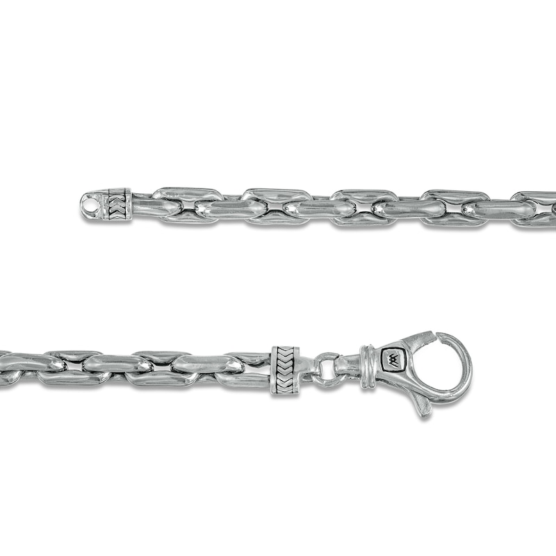 Main Image 3 of Vera Wang Men 5.5mm Cheval Link Chain Necklace in Hollow Sterling Silver 22"