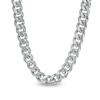 Thumbnail Image 1 of Vera Wang Men 9.0mm Cuban Link Chain Necklace in Solid Sterling Silver - 22"