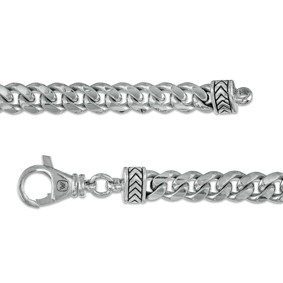 Vera Wang Men 9.0mm Cuban Link Chain Necklace in Solid Sterling Silver - 22"