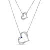 Thumbnail Image 2 of The Kindred Heart from Vera Wang Love Collection 1/4 CT. T.W. Diamond Double Strand Necklace in 10K White Gold
