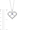 Thumbnail Image 2 of The Kindred Heart from Vera Wang Love Collection 1/3 CT. T.W. Diamond Infinity Heart Pendant in 10K White Gold – 19"