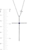 Thumbnail Image 2 of Vera Wang Love Collection 1/3 CT. T.W. Diamond Cross Pendant in 10K White Gold – 18.75"