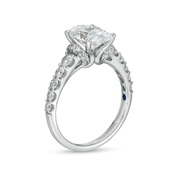 True Lab-Grown Diamonds by Vera Wang Love 2-3/4 CT. T.w. Collar Engagement Ring in 14K White Gold (F/Vs2)