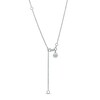 Thumbnail Image 3 of Vera Wang Love Collection 1/4 CT. T.W. Diamond Entwined Circle Pendant in 10K White Gold – 19"
