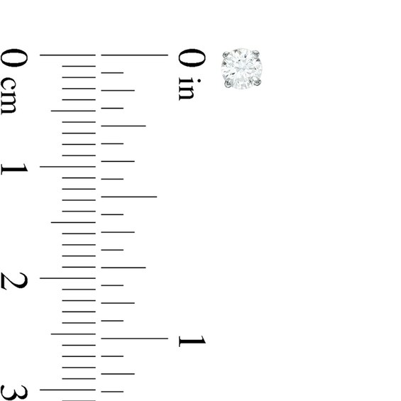 1/5 CT. T.w. Diamond Solitaire Stud Earrings in 10K White Gold (J/I3)
