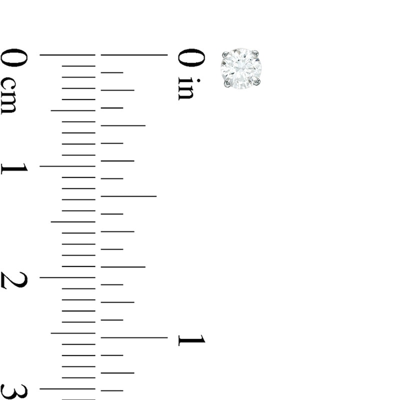 1/5 CT. T.W. Diamond Solitaire Stud Earrings in 10K White Gold (J/I3)