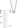 Thumbnail Image 3 of 1/5 CT. Diamond Solitaire Pendant in 10K White Gold (I/I3)