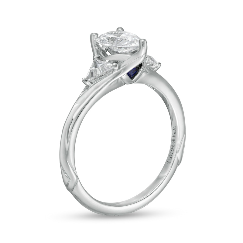 Main Image 3 of Vera Wang Love Collection Limited Edition 1-1/3 CT. T.W. Certified Pear-Shaped Diamond Ring in 14K White Gold (I/SI2)