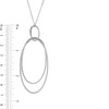 Thumbnail Image 3 of Vera Wang Love Collection 3/4 CT. T.W. Diamond Double Oval Pendant in 10K White Gold – 19"