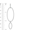 Thumbnail Image 3 of Vera Wang Love Collection 1 CT. T.W. Diamond Oval Drop Earrings in 10K White Gold