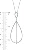 Thumbnail Image 3 of Vera Wang Love Collection 1/2 CT. T.W. Diamond Pear-Shaped Pendant in 10K White Gold – 19"
