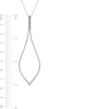 Thumbnail Image 3 of Vera Wang Love Collection 3/4 CT. T.W. Diamond Elongated Teardrop Pendant in 10K White Gold – 19"