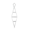 Thumbnail Image 2 of Vera Wang Love Collection 1-1/2 CT. T.W. Diamond Geometric Drop Earrings in 10K White Gold
