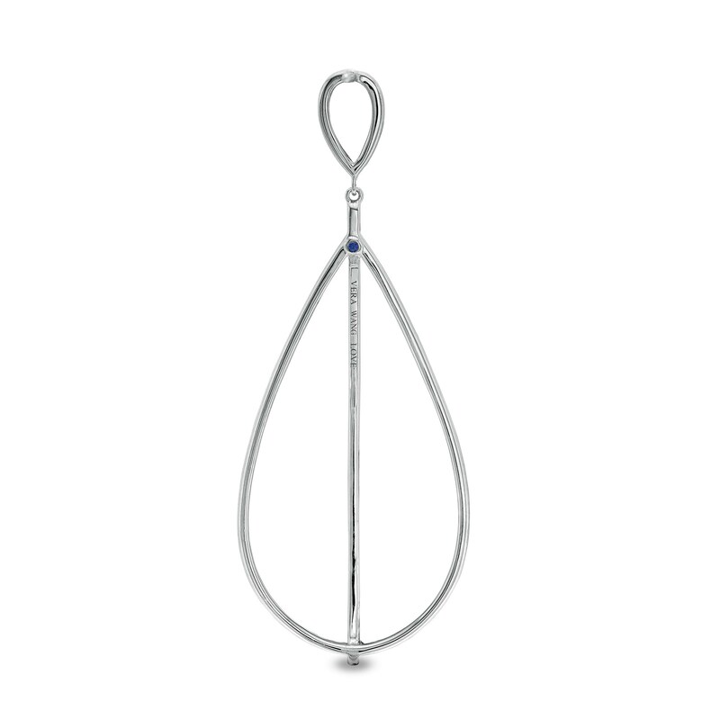 Main Image 2 of Vera Wang Love Collection 1 CT. T.W. Diamond Pear-Shaped Drop Earrings in 10K White Gold