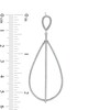 Thumbnail Image 3 of Vera Wang Love Collection 1 CT. T.W. Diamond Pear-Shaped Drop Earrings in 10K White Gold