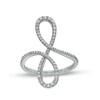 Thumbnail Image 1 of Marilyn Monroe™ Collection 1/3 CT. T.W. Diamond Swirl Ring in 10K White Gold