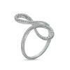Thumbnail Image 2 of Marilyn Monroe™ Collection 1/3 CT. T.W. Diamond Swirl Ring in 10K White Gold