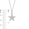 Thumbnail Image 2 of Marilyn Monroe™ Collection 3/4 CT. T.W. Diamond Star Pendant in 10K White Gold