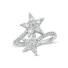 Thumbnail Image 1 of Marilyn Monroe™ Collection 3/4 CT. T.W. Diamond Double Star Ring in 10K White Gold