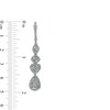 Thumbnail Image 2 of Marilyn Monroe™ Collection 1 CT. T.W. Multi-Shaped Multi-Diamond Drop Earrings in 10K White Gold