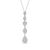 Thumbnail Image 1 of Marilyn Monroe™ Collection 2 CT. T.W. Composite Diamond Multi-Shape Drop Pendant in 10K White Gold