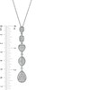 Thumbnail Image 2 of Marilyn Monroe™ Collection 2 CT. T.W. Composite Diamond Multi-Shape Drop Pendant in 10K White Gold