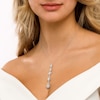 Thumbnail Image 3 of Marilyn Monroe™ Collection 2 CT. T.W. Composite Diamond Multi-Shape Drop Pendant in 10K White Gold