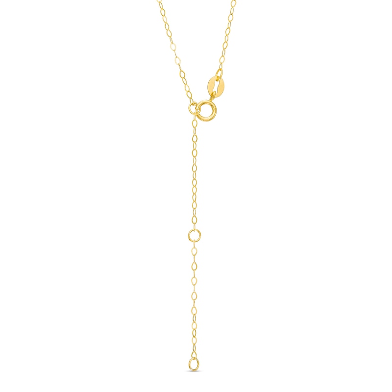 Main Image 2 of Child's 3.0mm Cubic Zirconia Cross Pendant in 14K Gold – 15"