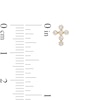 Thumbnail Image 3 of Child's Cubic Zirconia Cross Stud Earrings in 14K Gold