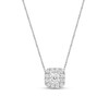 Thumbnail Image 1 of 1/4 CT. T.W. GIA-Graded Asscher-Cut Diamond Tilted Frame Pendant in 14K White Gold (I/VS1)