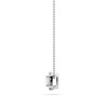 Thumbnail Image 2 of 1/4 CT. T.W. GIA-Graded Asscher-Cut Diamond Tilted Frame Pendant in 14K White Gold (I/VS1)