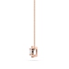 Thumbnail Image 2 of 1/4 CT. T.W. GIA-Graded Asscher-Cut Diamond Tilted Frame Pendant in 14K Rose Gold (I/VS1)