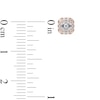 Thumbnail Image 3 of 1/4 CT. T.W. GIA-Graded Asscher-Cut Diamond Tilted Frame Pendant in 14K Rose Gold (I/VS1)