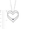Thumbnail Image 3 of The Kindred Heart from Vera Wang Love Collection 1/2 CT. T.W. Diamond Double Heart Pendant in 10K White Gold – 19"