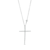 Thumbnail Image 1 of Vera Wang Love Collection 1/4 CT. T.W. Diamond Cross Pendant in 10K White Gold – 18.75"