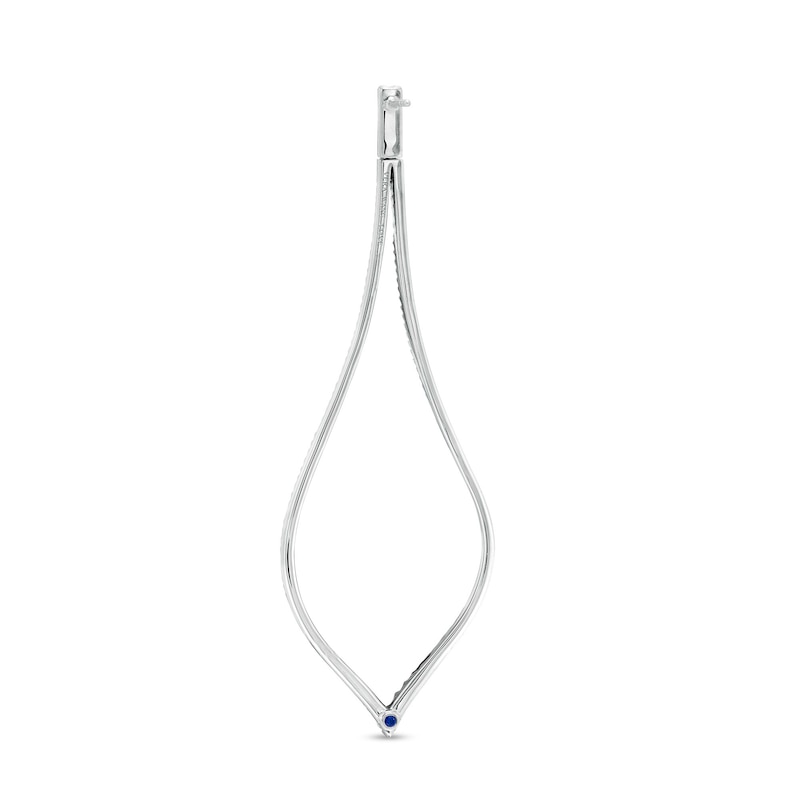 Main Image 2 of Vera Wang Love Collection 1-1/2 CT. T.W. Diamond Teardrop Drop Earrings in 10K White Gold