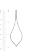 Thumbnail Image 3 of Vera Wang Love Collection 1-1/2 CT. T.W. Diamond Teardrop Drop Earrings in 10K White Gold