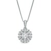 Thumbnail Image 1 of 3/4 CT. T.W. Diamond Snowflake Pendant in 10K White Gold